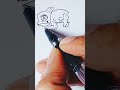 Simple Chameleon Drawing ✏️ #Shorts #Viral