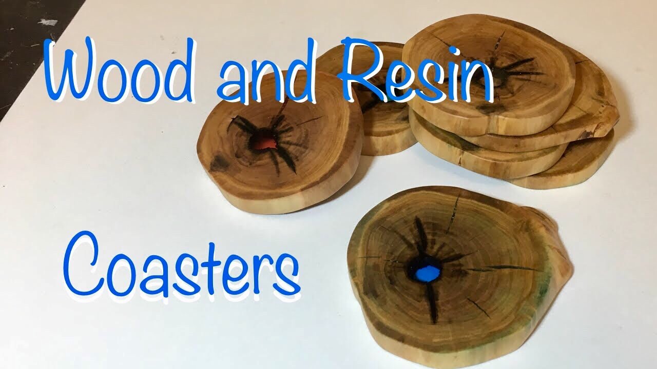 木とレジンのコースターの作り方 How To Make Epoxy And Wood Coasters Youtube