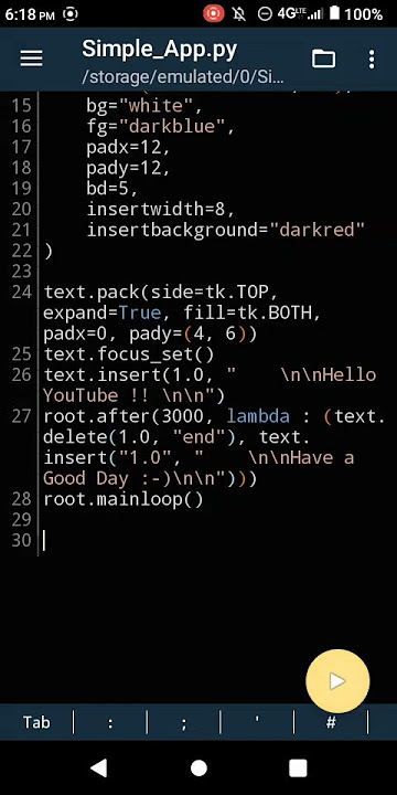 App Development with Tkinter