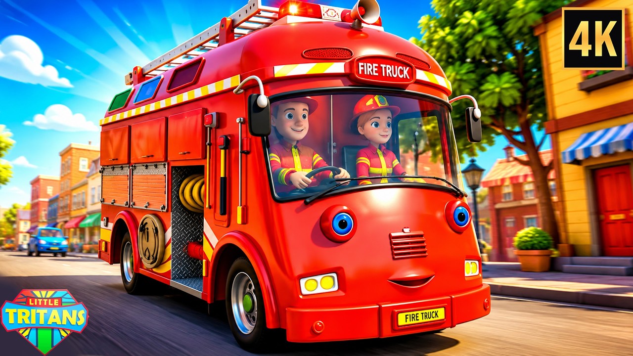 Wheels on the Fire Truck + Kids Songs & Nursery Rhymes