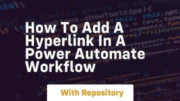 how to add a hyperlink in a power automate workflow