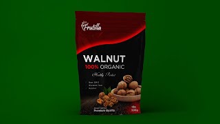 Product Packaging Design-Tutorial in Photoshop Walnut Packaging