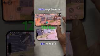 Moto edge 70 fusion vs iPhone 16 pro bgmi fps test