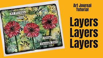 Art Journal Tutorial- LAYERS, INKTENSE BLOCKS, NAPKINS