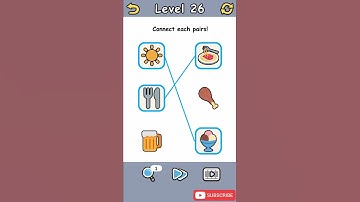 Brain Crack Level 26 Connect each pairs Walkthrough