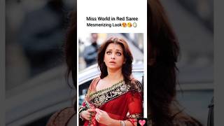 Aishwarya Rai Red Saree Look