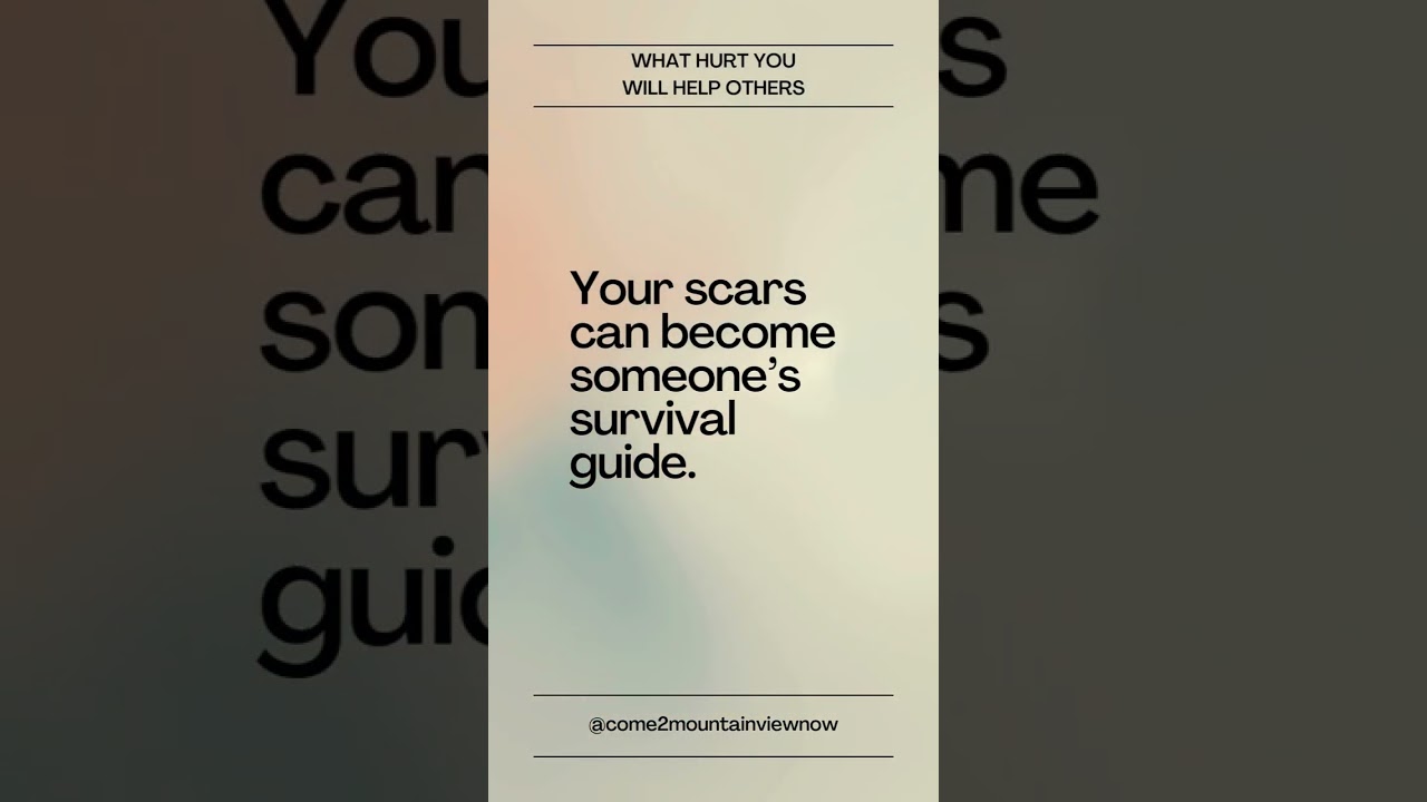 The Thing That Hurt You Most… #Healing #Faith #come2mountainviewnow