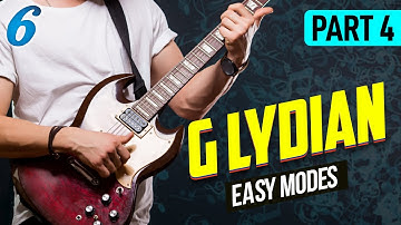 Easy modes for guitar on one string | G Lydian | Part 4
