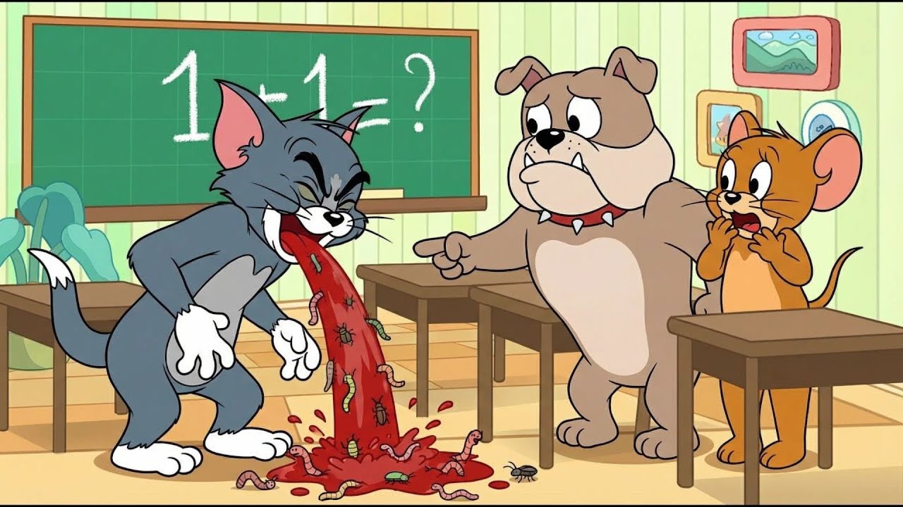 Oh No! Tom Got Food Poisoning ,Jerry Call An Ambulance 