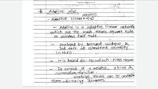 AI- Artificial Intelligence-TE CSE-IT-Introduction to Adeline network.