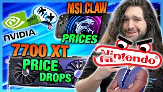 HW News - NVIDIA Stands Accused, Nintendo Sues Again, MSI Claw Prices, \& GPU Price Drops