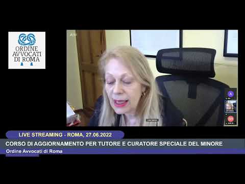 CORSO DI AGGIORNAMENTO PER TUTORE E CURATORE SPECIALE DEL MINORE - Incontro del 27.06.2022