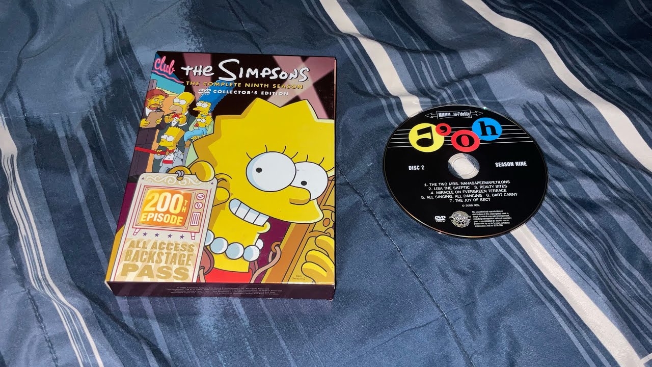 Opening to The Simpsons: The Complete Ninth Season 2006 DVD (Disc