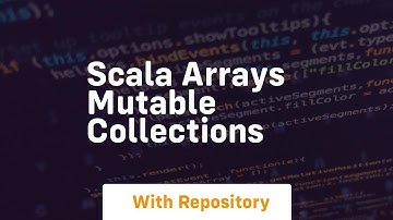 Scala arrays mutable collections