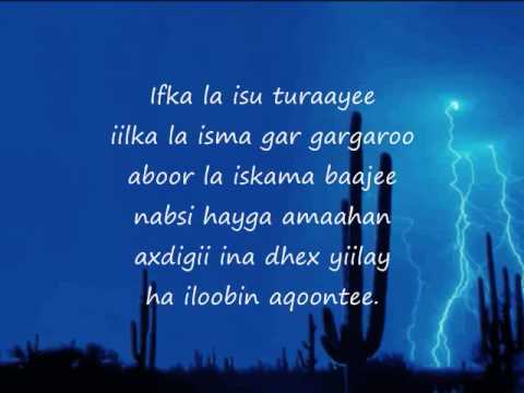 Somali Lyrics - Song - Onkod- By Boqol