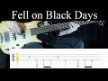 Fell on black days soundgarden  bass cover with tabs by leo dzey