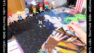 Unboxing BTS CUBIC PAINTING BTS JIMIN DIAMOND PAINTING PHM Family VLog 