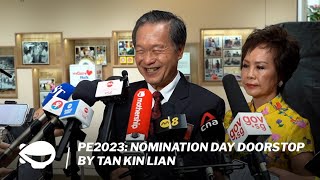 Tan Kin Lian's full doorstop interview at the Nomination Centre on Aug. 22