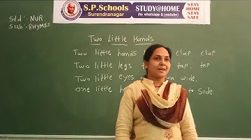 NURSERY | RHYMES LEC 1 | S P SCHOOL SURENDRANAGAR