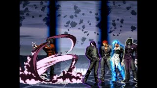 KOF MUGEN !! Viper VS Chaos ( Kyo ), Kasim ( Iori ), K-Neo, Mec-Element