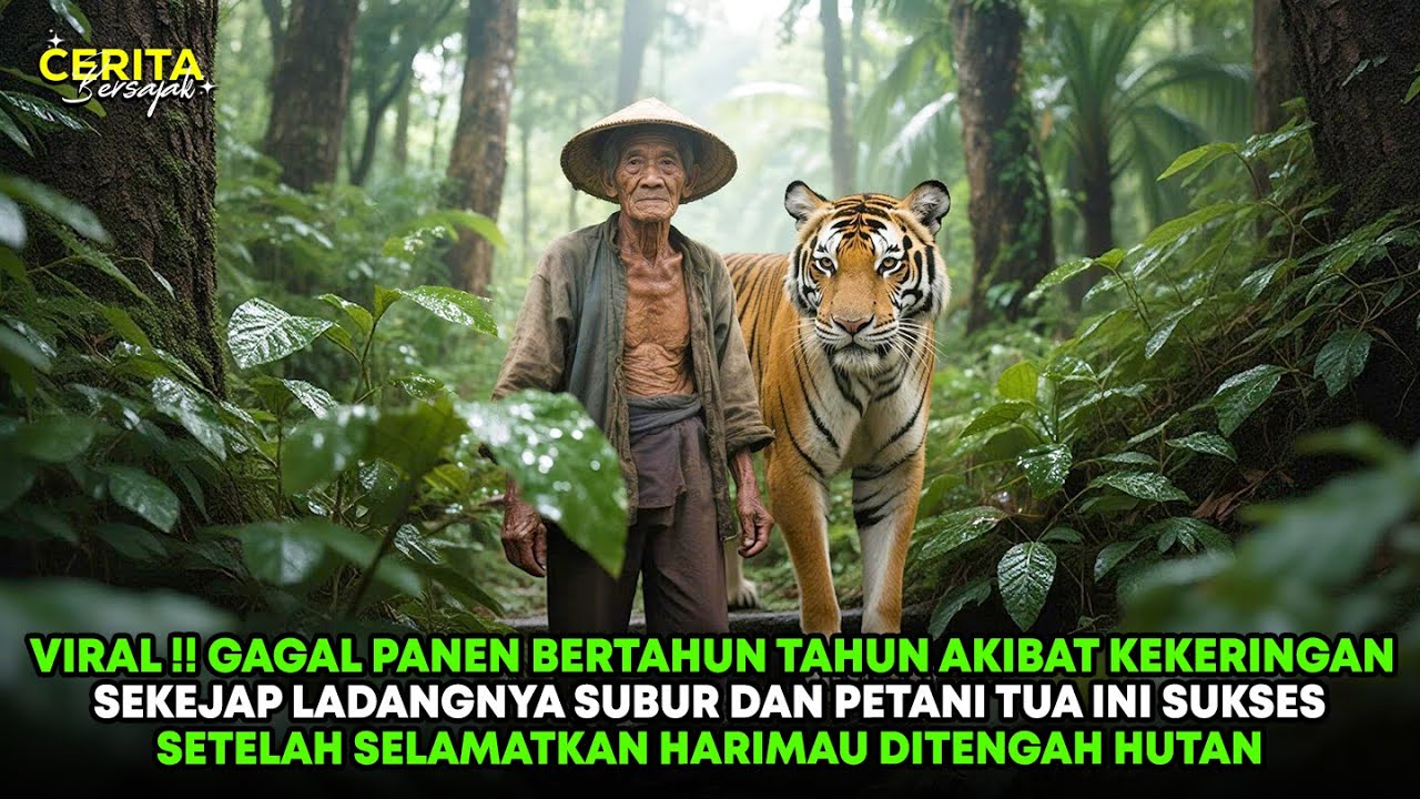 VIRAL !! GAGAL PANEN BERTAHUN TAHUN, PETANI INI JADI SUKSES SETELAH SELAMATKAN HARIMAU