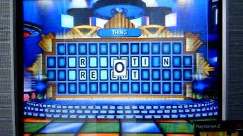 PS2 Wheel of Fortune Run Game 55 Part 2
