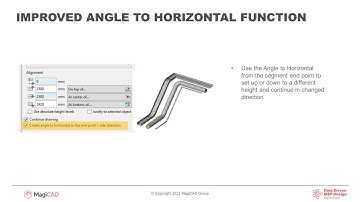 MagiCAD for Revit – Improved Angle to Horizontal functionality