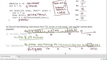 CS61C Spring 2015 Final part1 Walkthrough