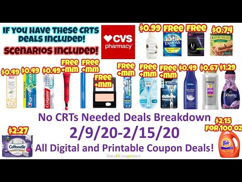 CVS No CRTs Needed Deals Breakdown 2/9/20-2/15/20! All Digital and ...