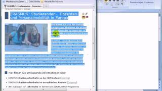 [2011] MAXQDA 10 und MAXQDA 11: Internetseiten einfügen