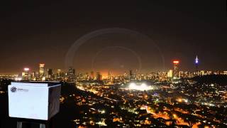 Time Lapse Johannesburg Night Skyline