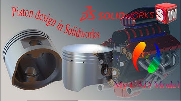 V12 engine | piston | part 1 | design in Solidworks
