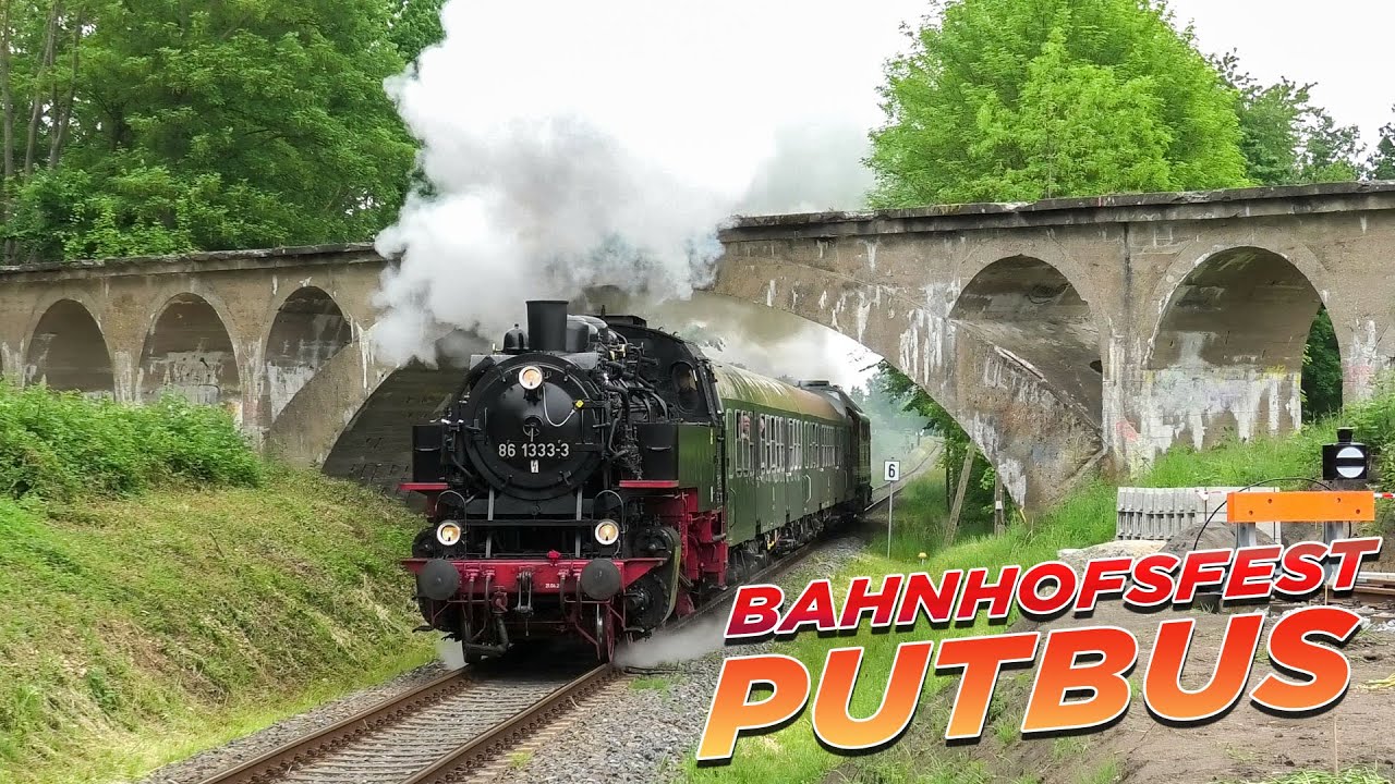 Das GROẞE Bahnhofsfest in Putbus - VOLLDAMPF mit 8 Dampflokomotiven!