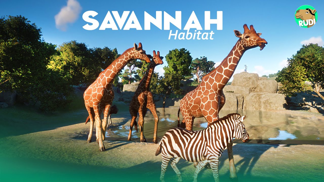 BIG Savannah Habitat - Oak Street Zoo Episode 29 - YouTube