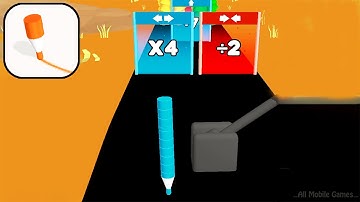 Crayon Rush 3D - All Levels Gameplay Walkthrough - Android IOS (Levels 9-13)