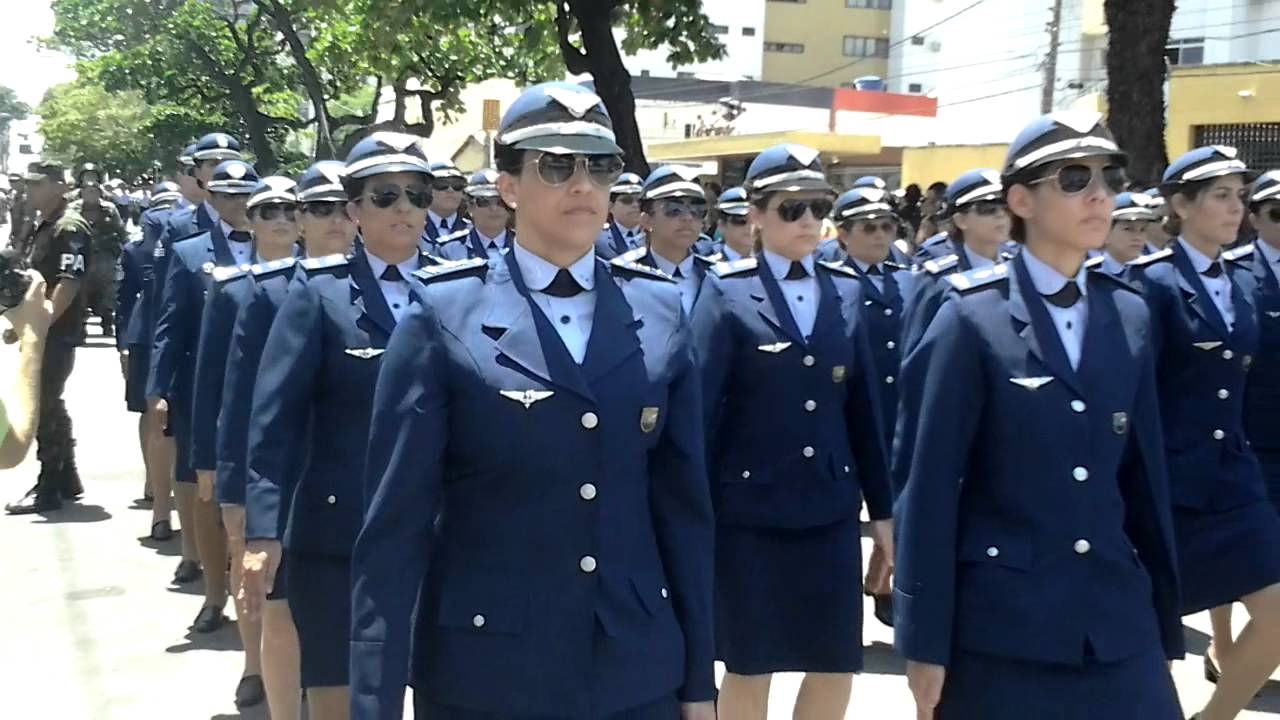desfile 7 de setembro, Aeronáutica - Natal/RN - Grupamento feminino -  YouTube