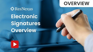 Electronic Signatures Overview