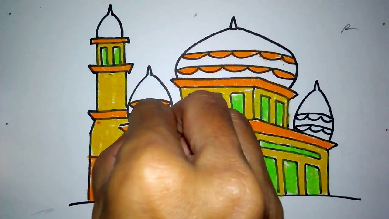 Gambar Masjid Kartun Berwarna - Nusagates
