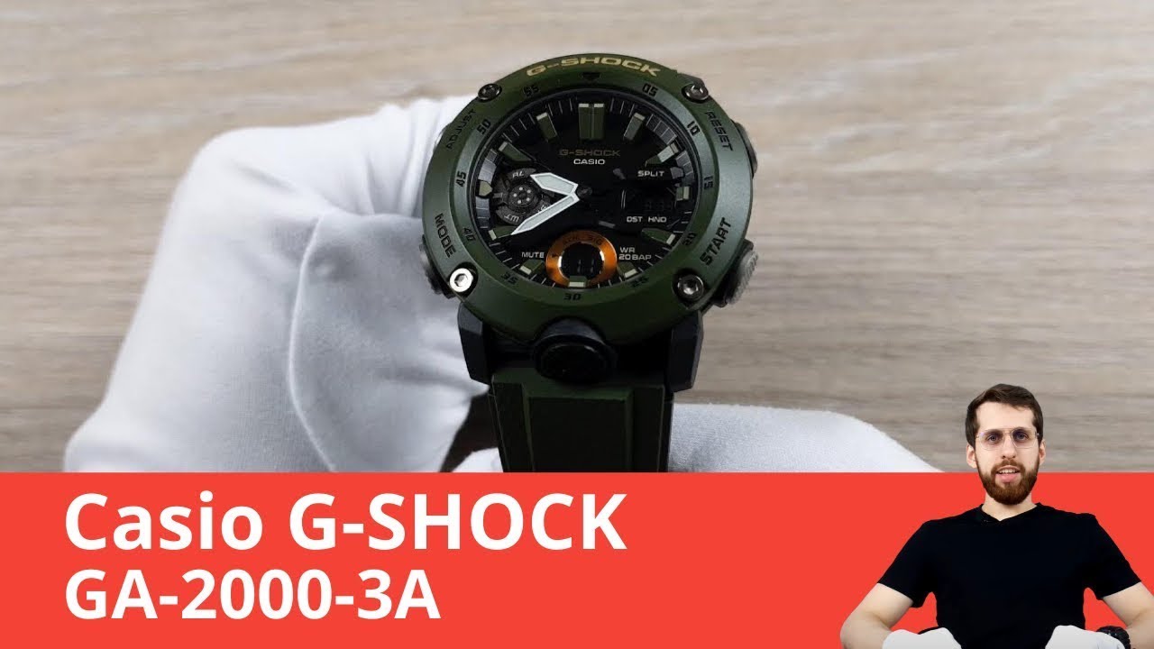 Outdoor-Ready Casio G-SHOCK GA-2000-3A - YouTube