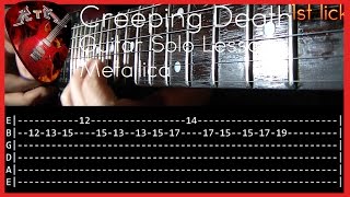 Creeping Death Guitar Solo Lesson - Metallica (with tabs) chords