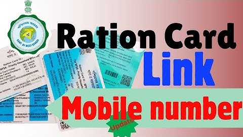 Ration card To mobile number link | Mobile number update with ration card