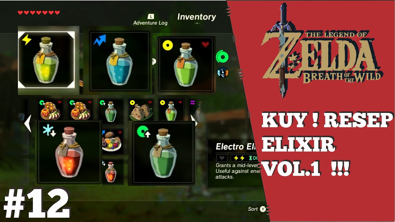 Zelda Breath of the Wild Elixir Recipe YouTube