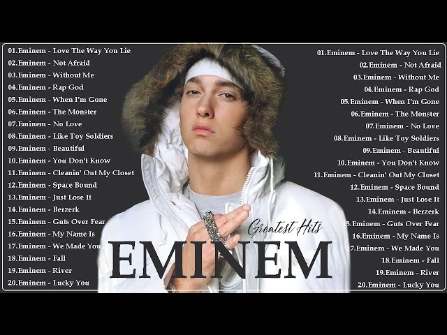 Eminem Best Rap Music Playlist 2023 Eminem Greatest Hits Full Album 2023 class=