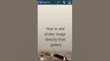 How to add sticker image directly from gallery on photex Pro