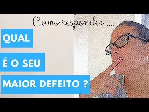 Vídeo: Como Responder à Pergunta Sobre As Desvantagens