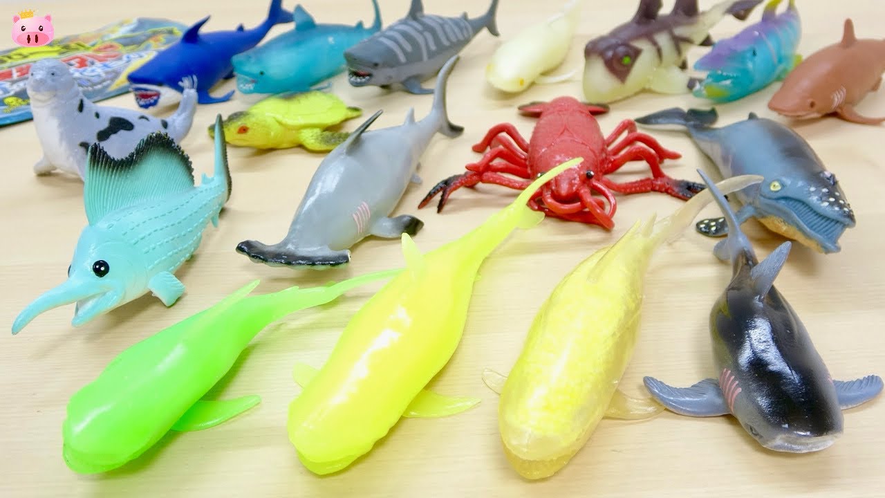 【軟質素材のリアル造形】『のび〜る！最強リアル海のいきもの』全14種中10種を開封！デアゴスティーニとの造形ディテールを徹底比較