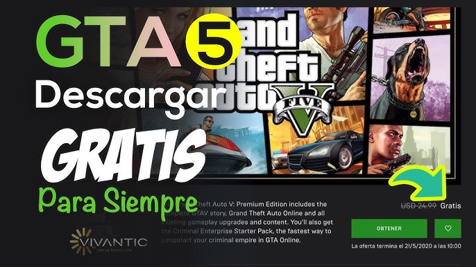 Como DESCARGAR GTA V GRATIS para PC para SIEMPRE 