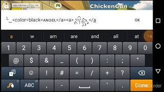 How to color ur name 3 colors in chicken gun How to color ur name 3 colors in chicken gun