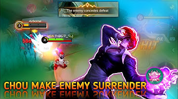 CHOU MAKE ENEMY SURRENDER | MOBILE LEGEND | SI CHOU