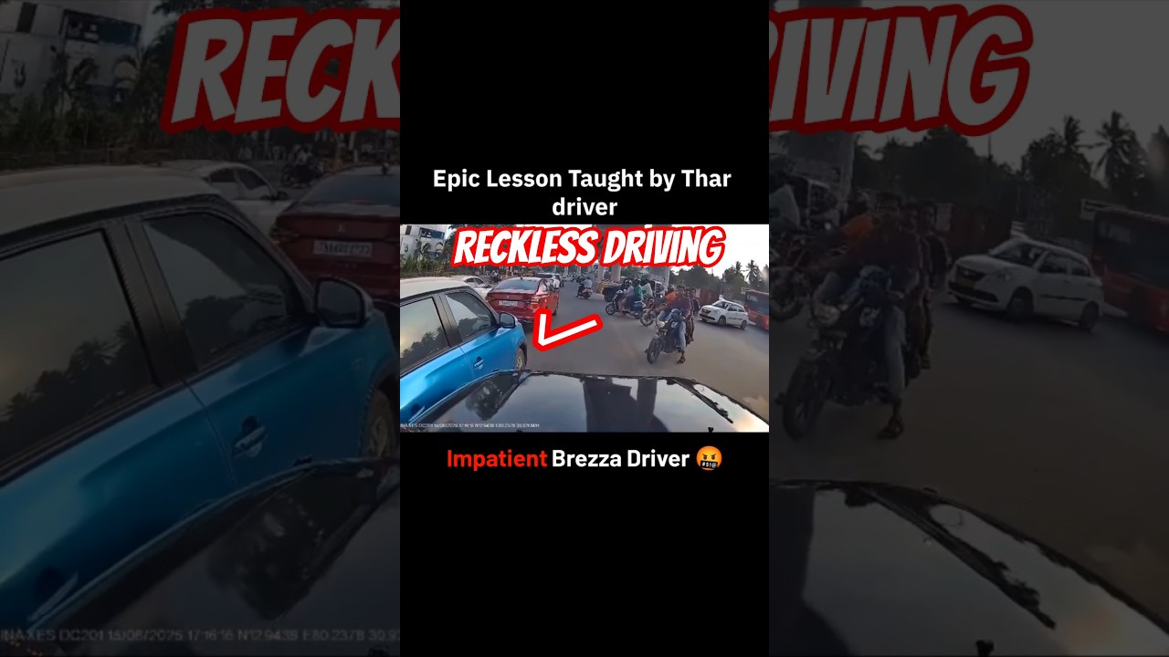 Epic Road rage between Thar And Breeza🤬 